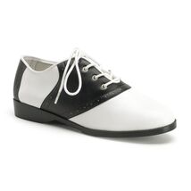 SAD50/BW/PU Women&#39;s Black &amp; White Retro 50&#39;s Halloween Costume Saddle Shoes - €32,62 EUR