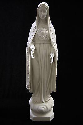 24" Our Lady of Fatima Virgin Mary Catholic Statue Garden Outdoor Made in Italy - $139.99