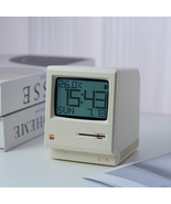 Retro 1984 Apple Macintosh 128K Design Digital Alarm Clock Maclock Recha... - $39.90