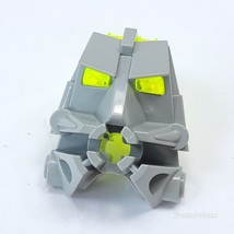LEGO Bionicle - 32553 - Head Connector Block w/Eyes - 3x4 - Gray / Neon ... - $4.94
