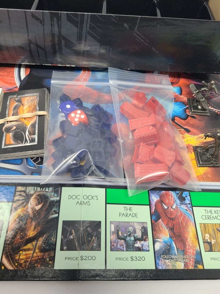 2007 Spiderman  Monopoly Parker Brothers Marvel Board Game 100% Complete Game Item image 7