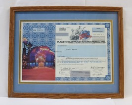 DELAWARE 1999 Planet Hollywood International Inc Stock Certificate Demi ... - $139.99