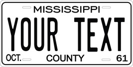 Mississippi 1961 Personalized Tag Vehicle Car Auto License Plate - £13.13 GBP