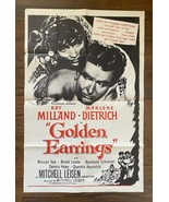 *GOLDEN EARRINGS (1947) German Spy Ray Milland &amp; Gypsy Marlene Dietrich ... - $130.34 CAD