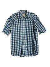 Roper Mens Wear the West Pearl Snap Shirt Size Medium Purple Cotton Plaid - £11.61 GBP