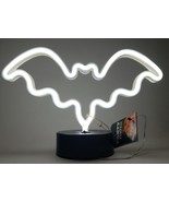 Let&#39;s Party Pumpkin Halloween Neon Bat Light, 11 in x 3.9 in x7 in - $22.76