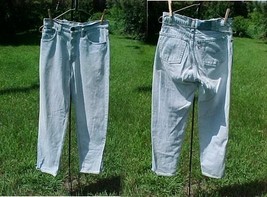 LEVI STRAUSS-WAIST-29&quot;;INSEAM-29&quot;;LIGHT BLUE;STONE/ACID WASH;STRAIGHT LE... - $9.99