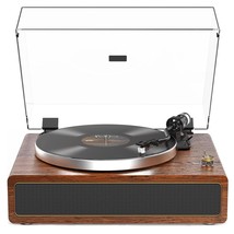 Turntable Record Player With Built-In Speakers, Vinyl Record Player Support Blue - £241.03 GBP