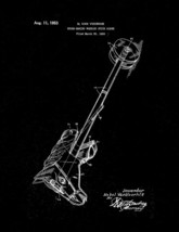 Sound-making Wheeled Stick Horse Patent Print - Black Matte - $7.95+