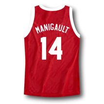 Manigault #14 Franklin High School Rebound Basketball Jersey Red Any Size image 5