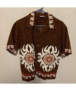 Vintage California Hawaiian Aloha  Barcloth Shirt, Made In California  L... - €57,19 EUR