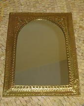 Moroccan wall mirror - Brass Mirror - Moroccan brass Mirror - Gold framed mirror - £41.75 GBP
