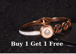 Radiant Elegance: Rose Gold Bliss Bracelet for Women (Buy one Get one free) - £55.82 GBP