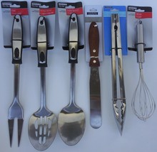 KITCHEN UTENSILS SS  FORKS SPOONS SPREADER TONGS WHISKS, SELECT: Type of... - $3.99