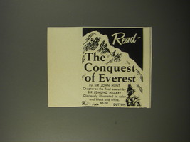 1954 Dutton Book Advertisement - The Conquest of Everest by Sir John Hunt - £14.82 GBP