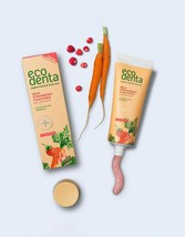 4 x pcs Super Natural Wild Strawberry Flavoured toothpaste kids ECODENTA karrot - £39.10 GBP