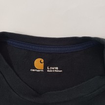Carhartt Original Fit Pocket Men's Black Cotton T-Shirt Short Sleeve Sz L(14/16) image 3