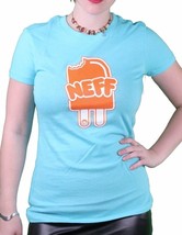 Neff Filles Femmes Neffsicle Sucette Glace Crème Tahiti Bleu ou Noir T-Shirt Nwt - £11.23 GBP