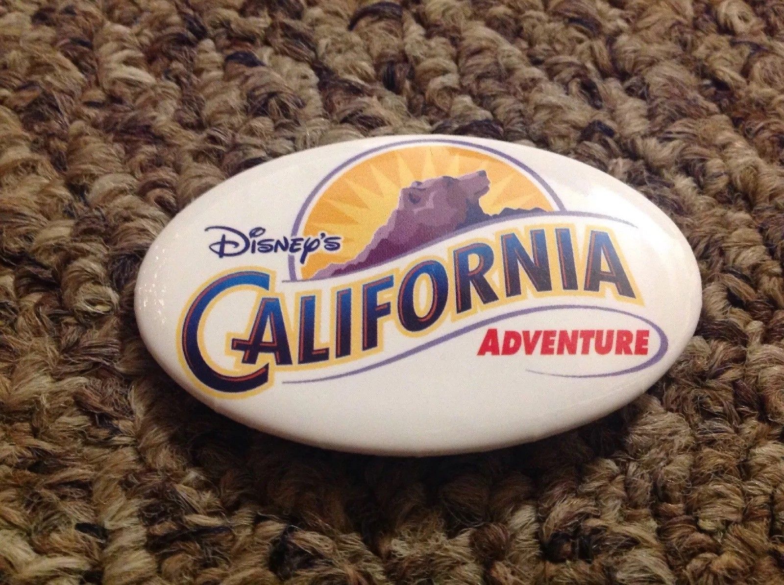 Disney DLR - Disney's California Adventure Button Original Rare Circa 2001 Bear - $16.34