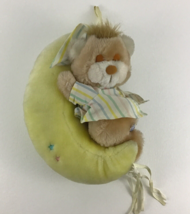 Teddy Beddy Bear Plush Stuffed Animal 10&quot; Hanging Moon Stars Vintage 198... - £65.68 GBP