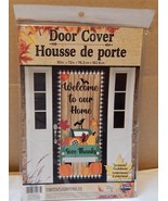 Door Cover Fall To Thanksgiving Halloween 30&quot; x 72&quot; Welcome To Our Home ... - £3.90 GBP