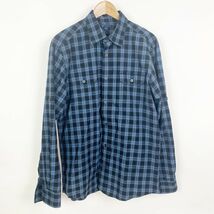 Gap Plaid Button Front Shirt Long Sleeve Collared with Flap Pocket Size ... - $15.42 CAD