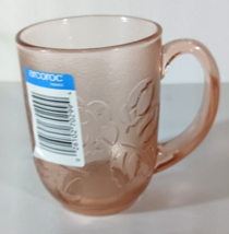 Vintage Arcoroc France ROSA PINK MUG Glassware - $19.49 CAD