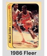 MICHAEL JORDAN 1986-87 FLEER #8 OF 11 ROOKIE CARD STICKER CHICAGO BULLS - $742.49