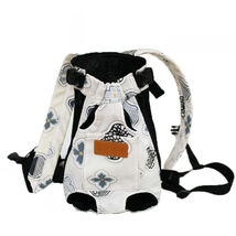 Anywags Pet Carrier Gray Flower XXL Denim Breathable Travel Backpack for... - $54.50