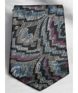 Oleg Cassini Geometric Design 100% Silk Men's Neck Tie Multi Color - $8.16