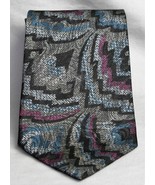 Oleg Cassini Geometric Design 100% Silk Men&#39;s Neck Tie Multi Color - £6.52 GBP