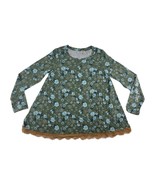 LOGO Lori Goldstein Style A286946 Sz S Green Blue Floral Lace Hem Tunic Top - $546.37 MXN