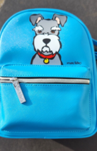 Marc Tetro Schnauzer Dog Backpack Blue Turquoise Back Pack Mini Schnauze... - $61.74