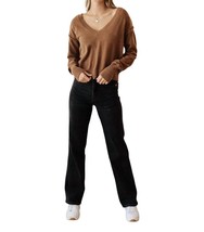 Geegee back to life v-neck sweater in Mocha - size S - £22.54 GBP