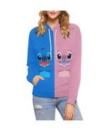 Women&#39;s Stitch and Angel All Over Print Hoodie (USA Size) - $52.97 CAD