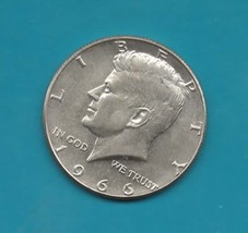 1966 Kennedy Halfdollar Silver -Near Uncirculated -Brillant - $12.00