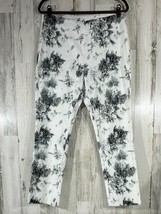 Ethyl Womens Floral Ankle Pants Size 16 (32x27) White Green Embroidered ... - £15.62 GBP