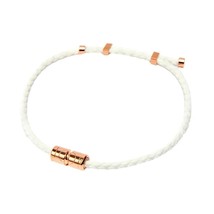 Clavis Vita Magnetic Therapy Sports Golf Health Necklace White Band Rose Gold - £146.36 GBP