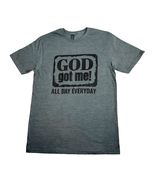 Unisex Cotton God Got Me Design T-Shirt (US, Alpha, Small, Regular, Regu... - £19.86 GBP