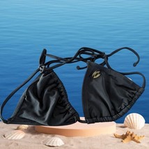Billabong Halter Bikini Top Womens Black Small Vacation Swim Beach w/Out Pads - £11.28 GBP