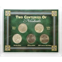 Two Centuries of Nickels 5 Coin Set -Liberty / Buffalo / 1943 Silver / Jefferson - £23.50 GBP
