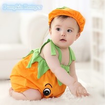 BABY clothing ONEZIES halloween costume PUMPKIN infant rompers toddler clothes - £15.80 GBP