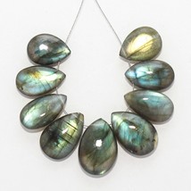 AAA 50.00cts Natural Labradorite Smooth Beads Loose Gemstone 13x10mm To ... - £7.25 GBP