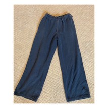 Orvis cotton poly blend sweat pants casual Medium M blue - £7.42 GBP