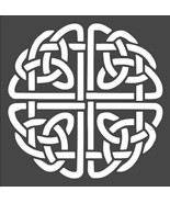 Celtic Round Knot Logo Stencil Reusable Sturdy Flexible Clear Plastic 1-... - $274.09 MXN