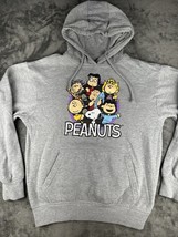 Peanuts Snoopy and Friends Gray Hoodie Size XS Front Hit Graphic - $15.99