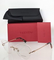 Brand New Authentic Valentino Eyeglasses VA 1015 3030 53mm Gold Frame - £118.69 GBP