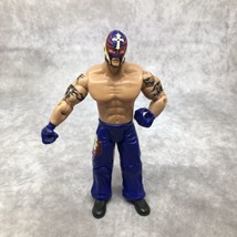 WWE Jakks Off The Ropes Series 3 Rey Mysterio Figure Blue 2003 - £11.55 GBP
