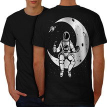 Space Moon Sky Fashion Shirt  Men T-shirt Back - $12.99+