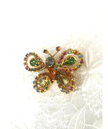 Vtg Juliana D&amp;E Butterfly Brooch Pin - $24.75